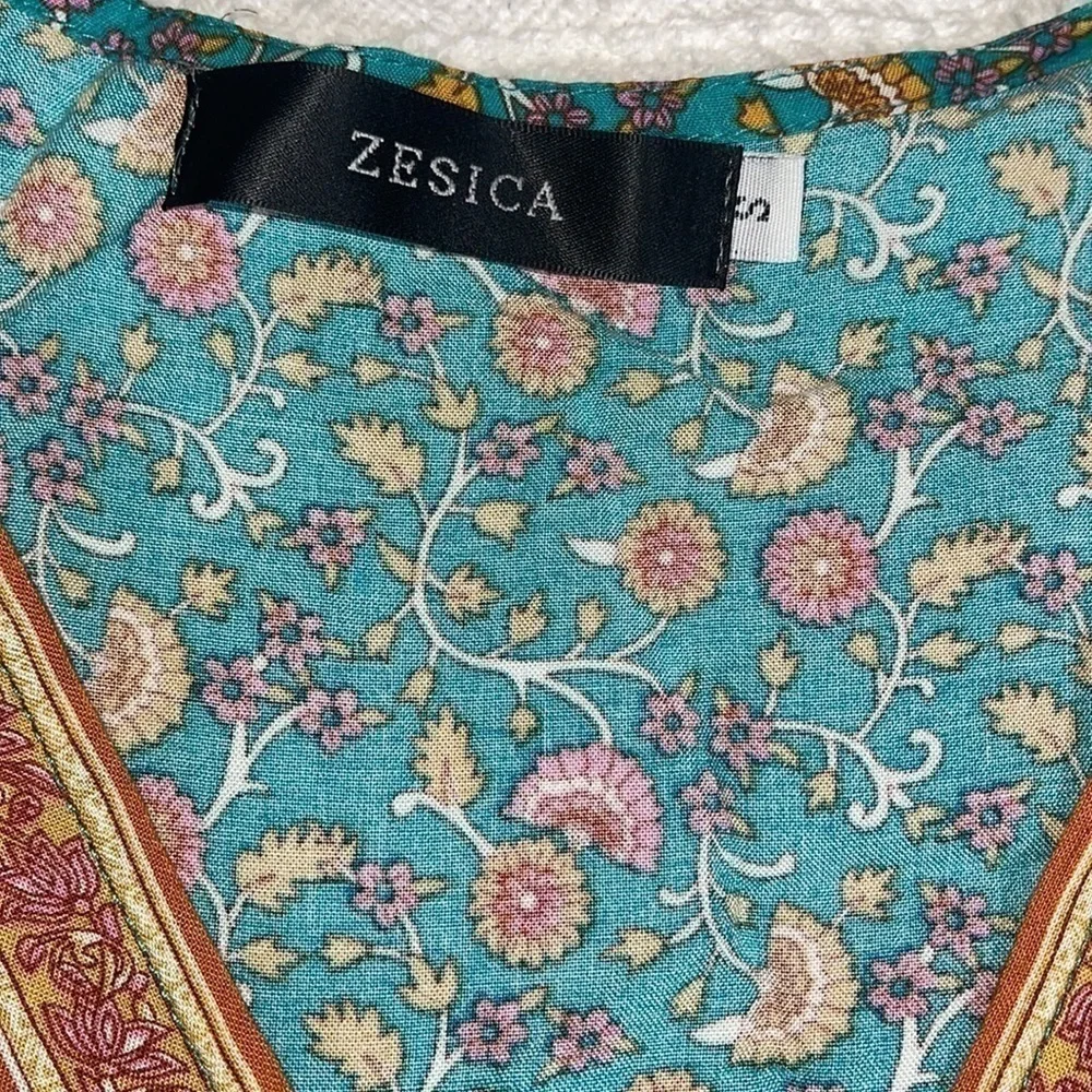A ESICA MIDI DRESS JADE SIZE SMALL